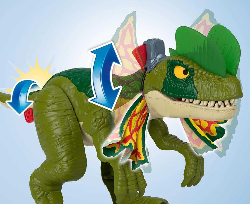 Динозавр Ділофозавр Imaginext Jurassic World Dilophosaurus Fierce