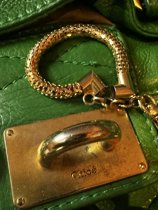 Chloé Paddington Verde c/Acessorios Dourados