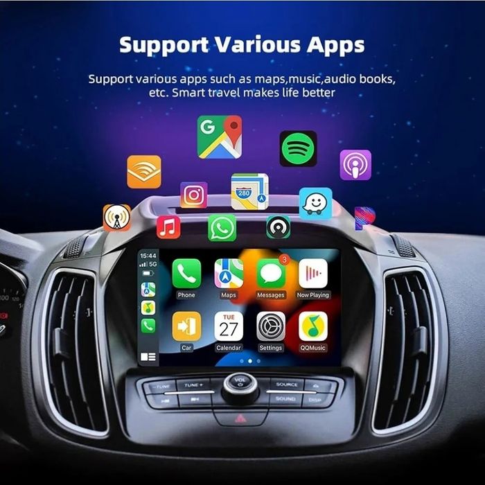 Adapter bezprzewodowy CarPlay plug & play Bluetooth WiFi USB