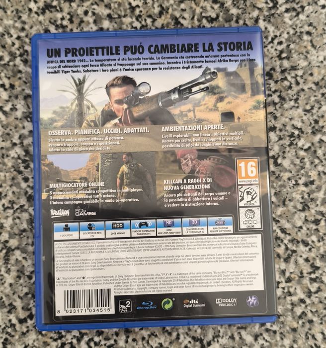 Sniper elite 3 PlayStation 4