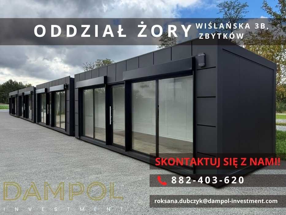 Pawilon / kontener 6×3 - nowoczesny punkt handlowy, biuro lub usługowy