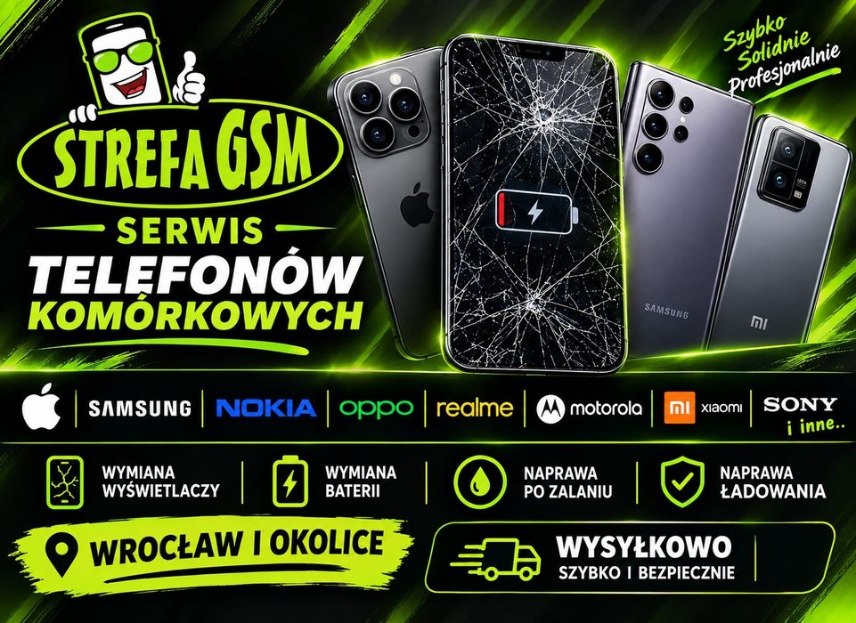 SERWIS GSM Naprawa telefonów blokada ekranu LCD iPhone Samsung Xiaomi