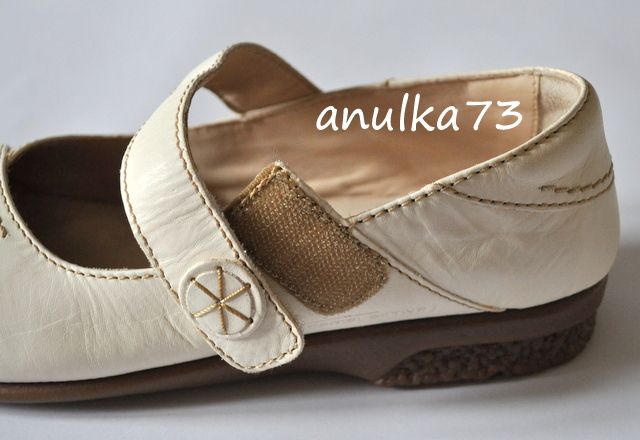 Nowe Baleriny Damskie CAMEL ACTIVE Sky SKÓRA UK 7 40,5 26,5cm Kremowe