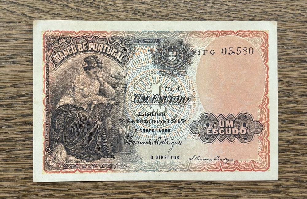 Nota 1 escudo 1917