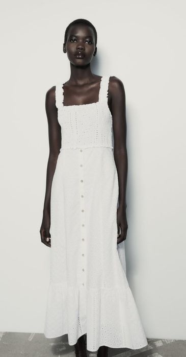 Сарафан Zara р М  белый