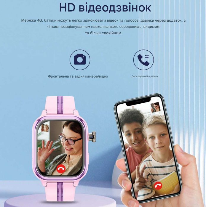 Смарт-годинник з GPS для дітей Wonlex KT39 16GB