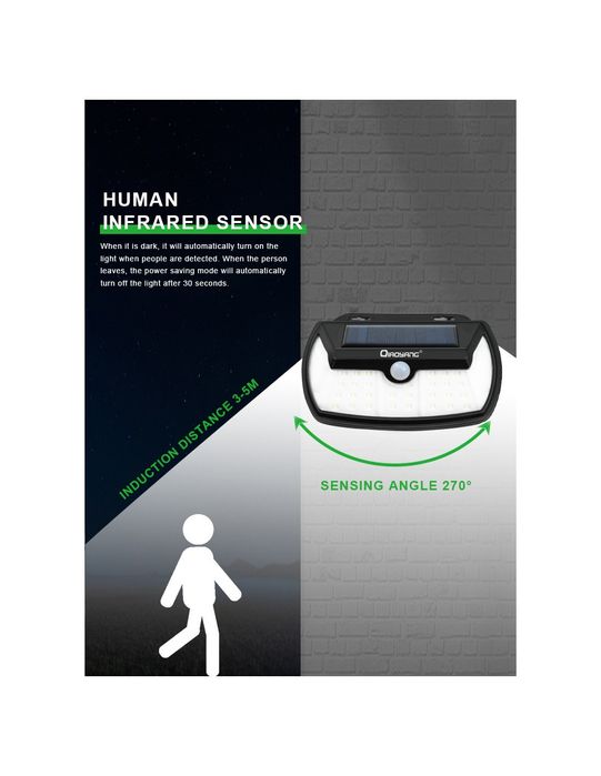 Luz Solar com Sensor de Movimento QA-L712