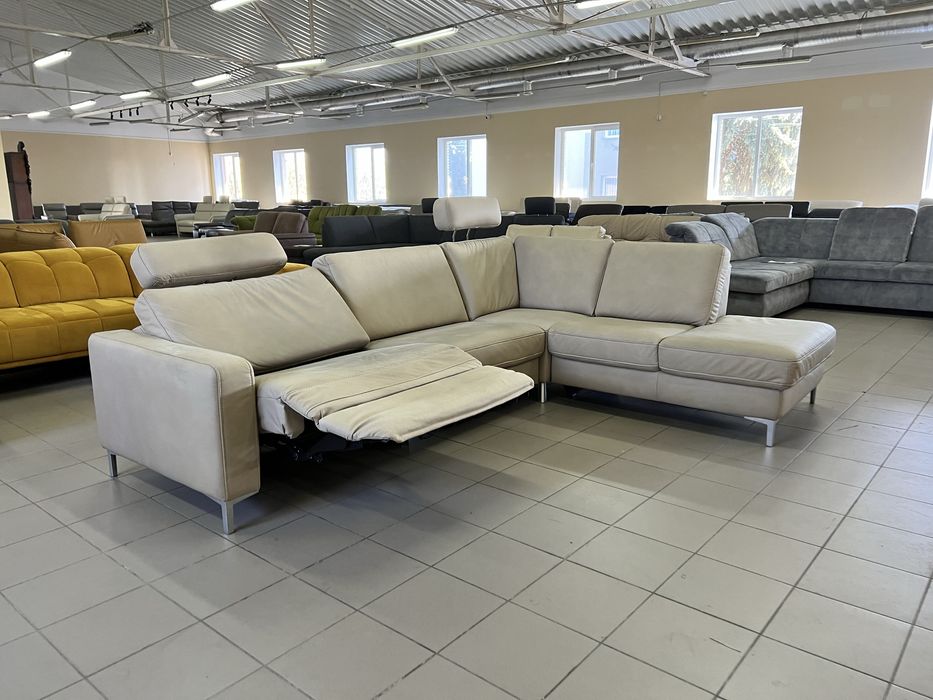 Диван кутовий тканина реклайнер