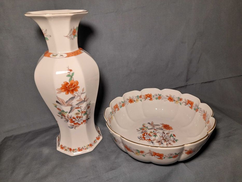 Jarra Tomé Vista Alegre Magnólia e saladeira Museu