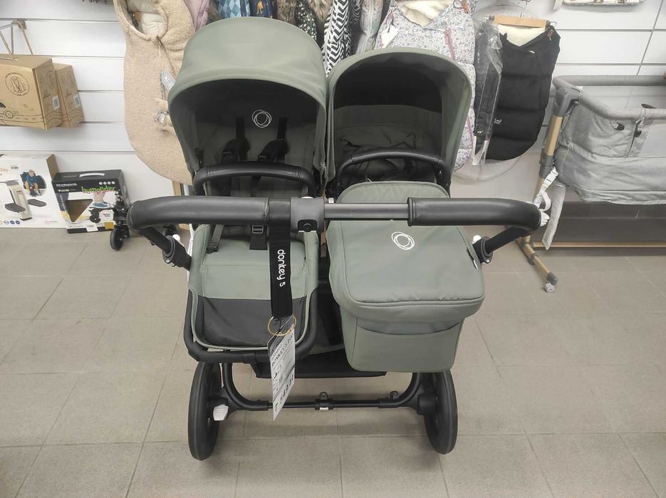 Wózek dla dwójki dzieci Bugaboo Donkey 5 Duo Zielony Z EKSPOZYCJI