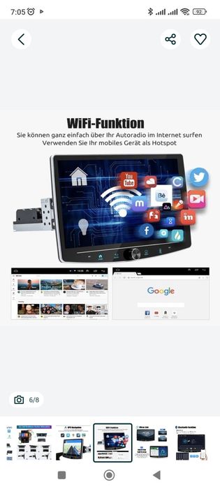 1DIN 4/64 10" android 14 магнітола нова!!!