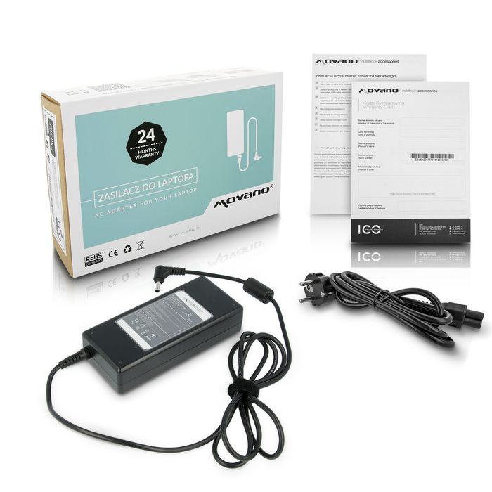 Carregador Movano 19V 4.74A (4.5x3.0 mm) 90W para Asus