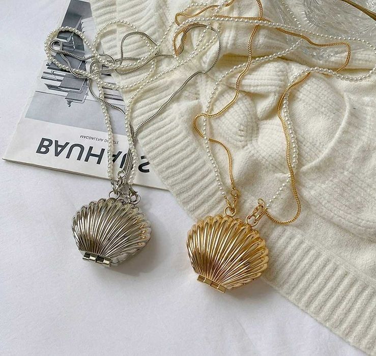 Мини-сумка для женщин с жемчужинами, золотая сумочка через плечо