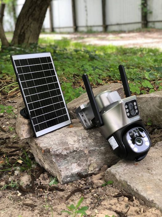 Автономная 4G камера видеонаблюдения вай фай с солнечной панелью TP15B
