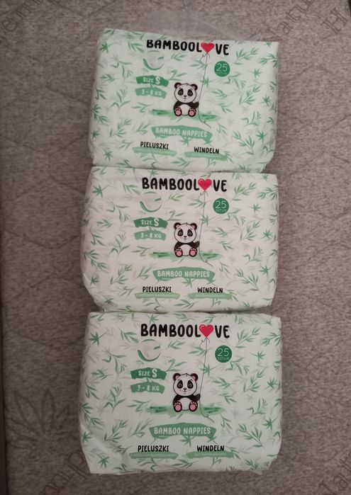 Pieluszki niemowlę Bamboo Nappies BAMBOOLOVE S