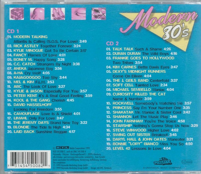 2 CD Modern 80's - The Best Of Discopop Vol. 4 (1999) (Polystar)