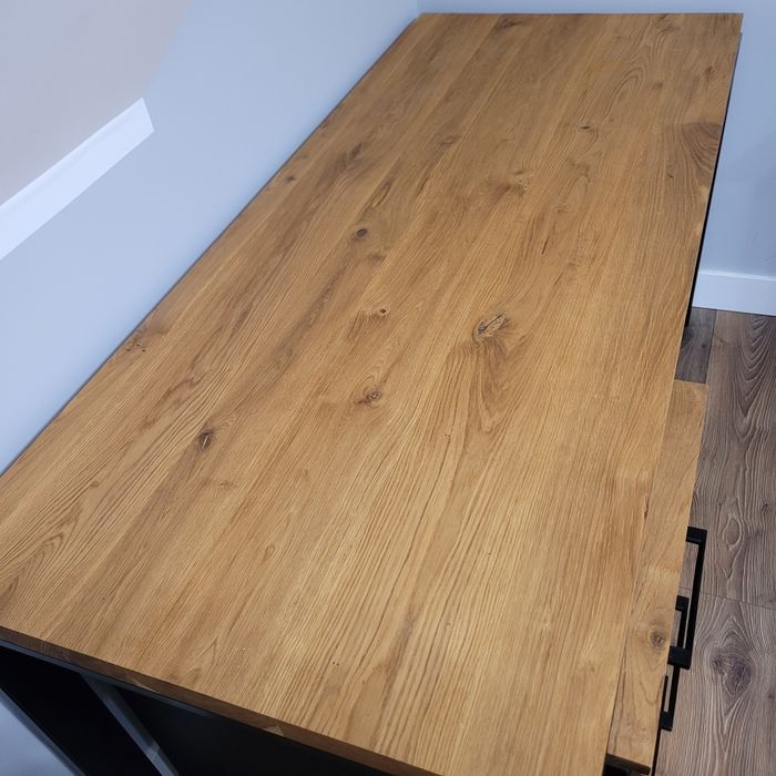 Loft biurko industrialne, kontenerek