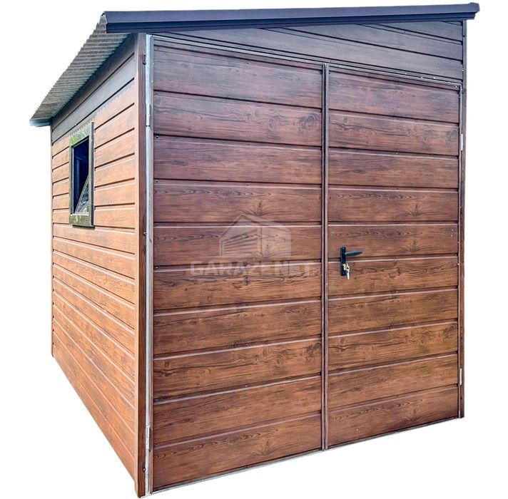 Schowek Domek Ogrodowy 3X2M Drewnopodobny Dach Spad W Bok Ts885