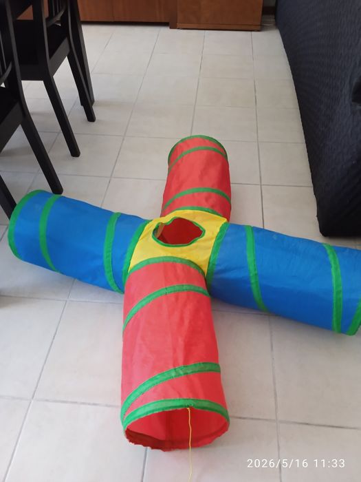 Túnel brinquedo gatos