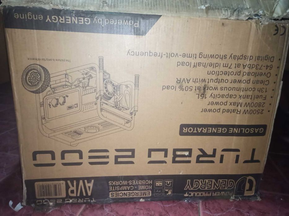 Генератор бензиновый GENERGY TURBO 2800 2,8 кВт. іспанія. Мідь