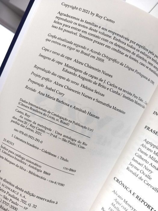 As Vozes Da Metrópole de Ruy Castro Autografado e Inédito [Portes Inc]