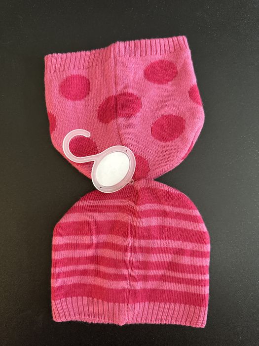Czapka jesień/zima 2 szt BlueZoo baby 0-6M nowe