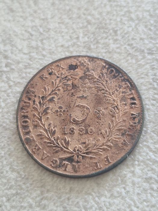 5 Reis 1880 D. Luís I Azores