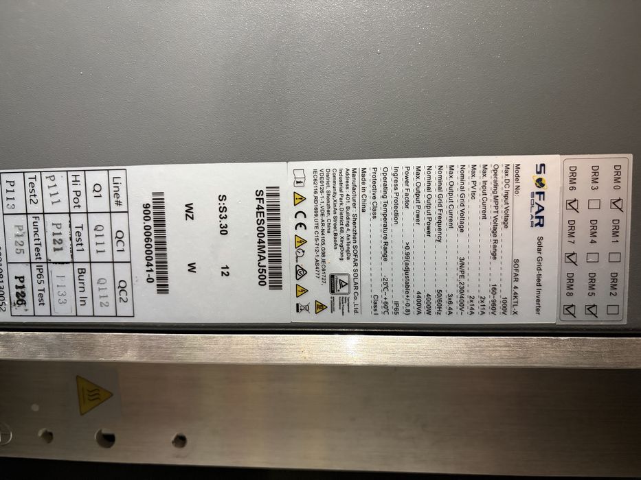 Sofar solar 4.4 ktlx