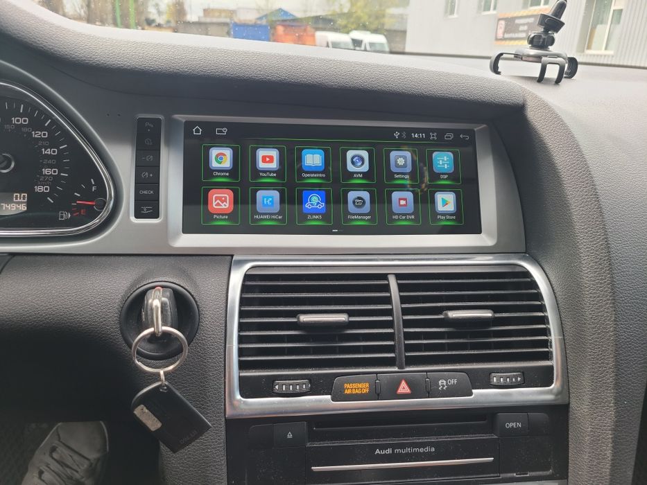 Автомагнітола для Audi Q7 8/64GB візьміть в дорогу Waze та YouTube Music