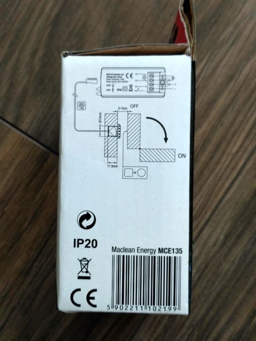 Czujnik PIR on/off Maclean MCE135 do drzwi zasięg 5-6cm