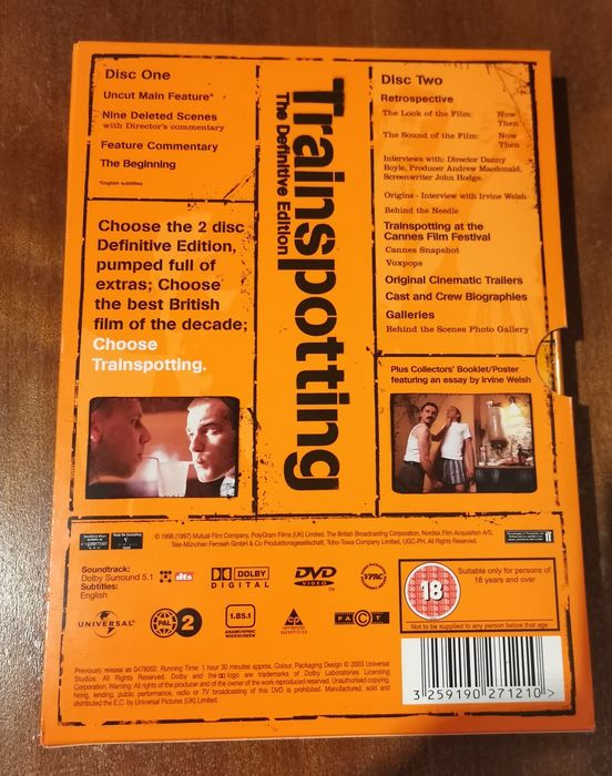 Trainspotting: Definitive Edition DVD (Used, Excellent Condition)64586506404226121