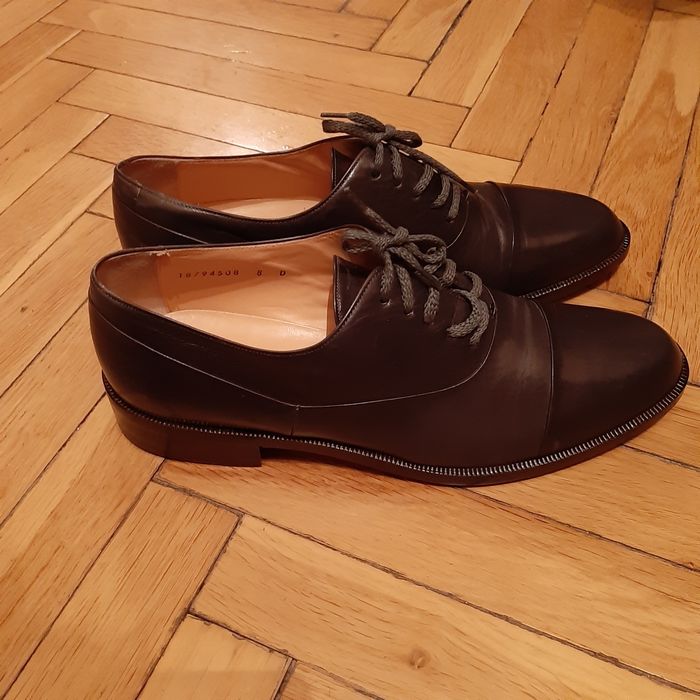 Luksusowe eleganckie męskie buty skórzane wizytowe garniturowe