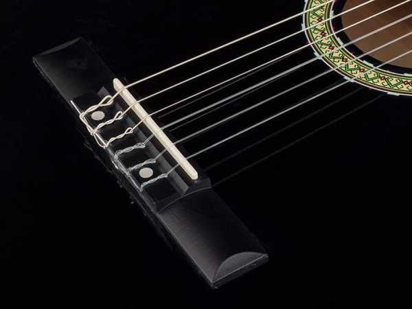 Gitara klasyczna MARTINEZ MTC-080 B 4/4 BLACK + pokrowiec + tuner+3 kostki