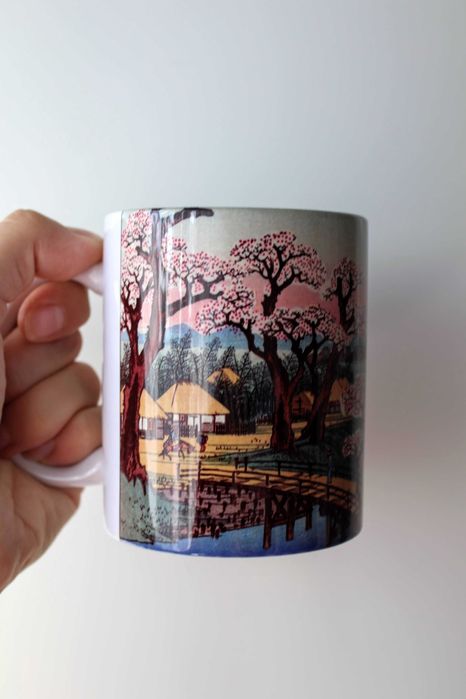 Kubki i podkładki, Japoński pejzaż Utagawa Hiroshige