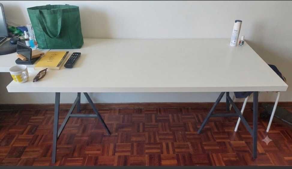 cavaletes alumínio e tampos madeira IKEA 25 euros! 80% desconto! Pra vender! Motivo mudança