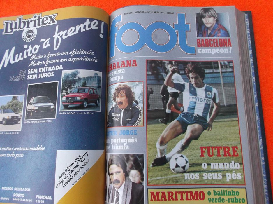 Antigas Revistas de Desporto Foot de 1984