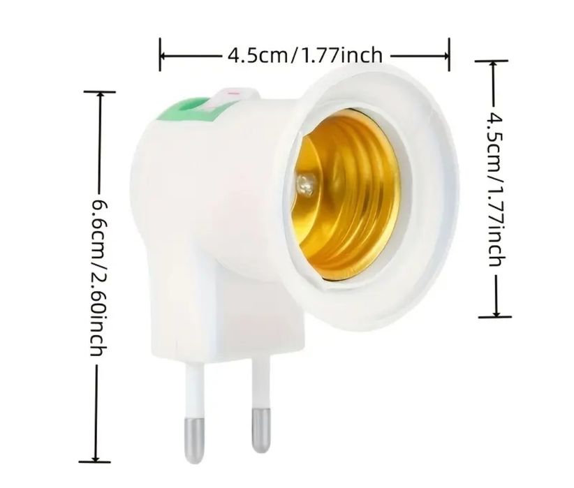 Luz presença com interruptor