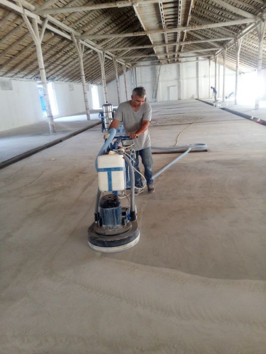 Шлифовка бетона и топинга. Шлифование бетонных полов. Шлифовка пола ...