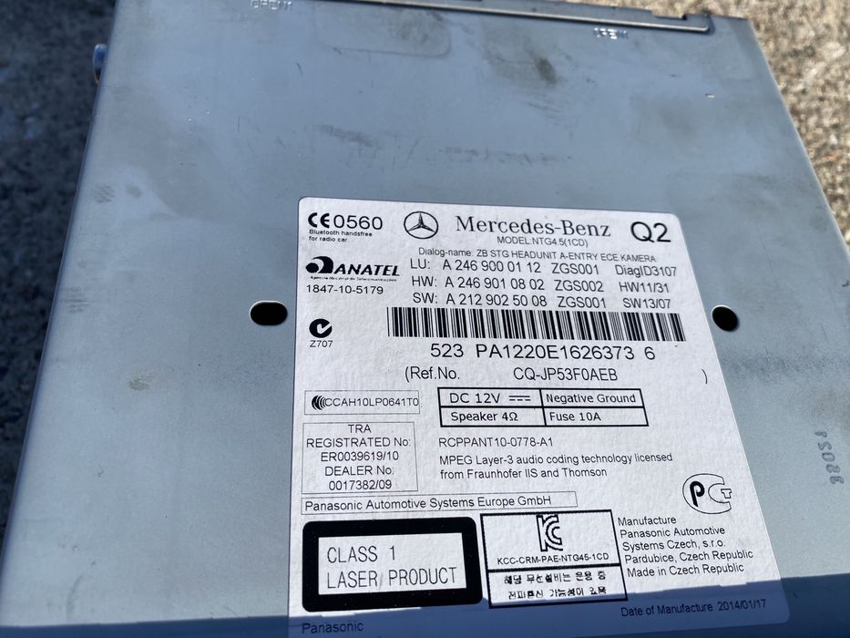 mercedes W246 W176 radio nawigacja SPRAWDZONA