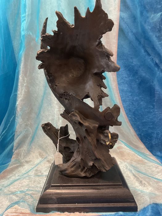 Escultura águia bronze 38 cm