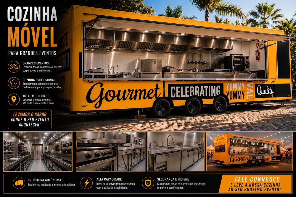 Foodtruck Roulote Aluguer Cozinha Móvel