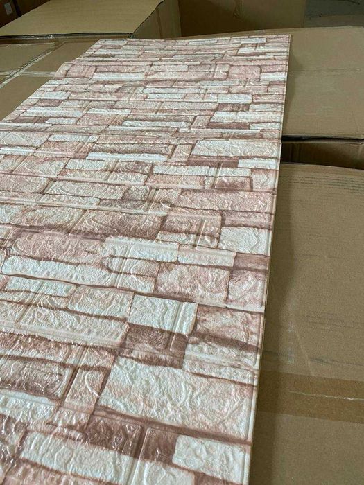 ТОП! 3Д Панели Самоклеющиеся Бежевый Катеринославский Кирпич 3D Панель