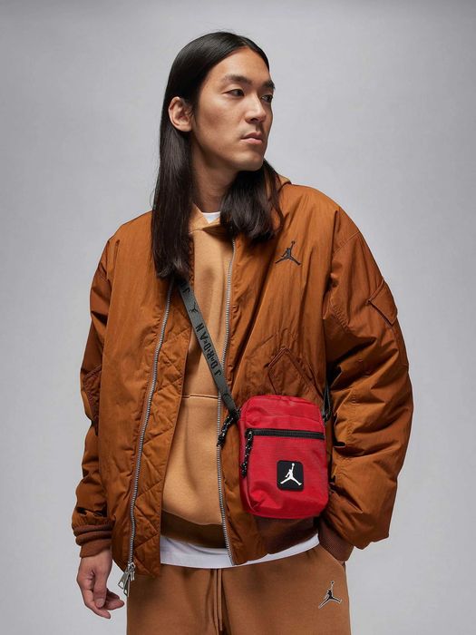 Сумка NIKE JORDAN Rise Festival Bag Оригінал Червона Через Плече Унісекс Чоловіча Жіноча Спортивна Нова