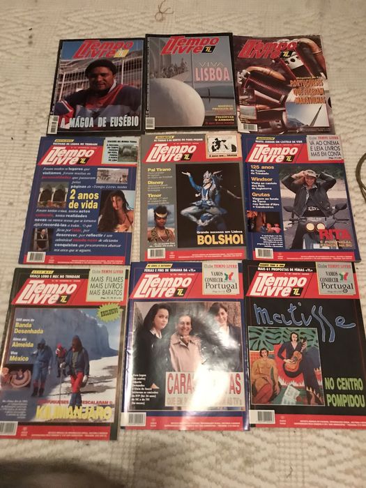 Revistas antigas Tempo Livre do INATEL