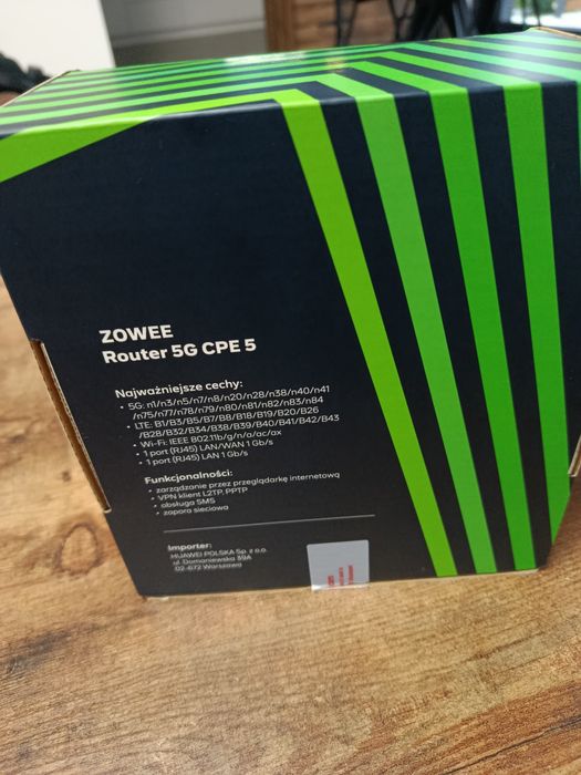 Router domowy biurowy na kartę sim Huawei 5G CPE 5 wi-fi LTE (H155-381