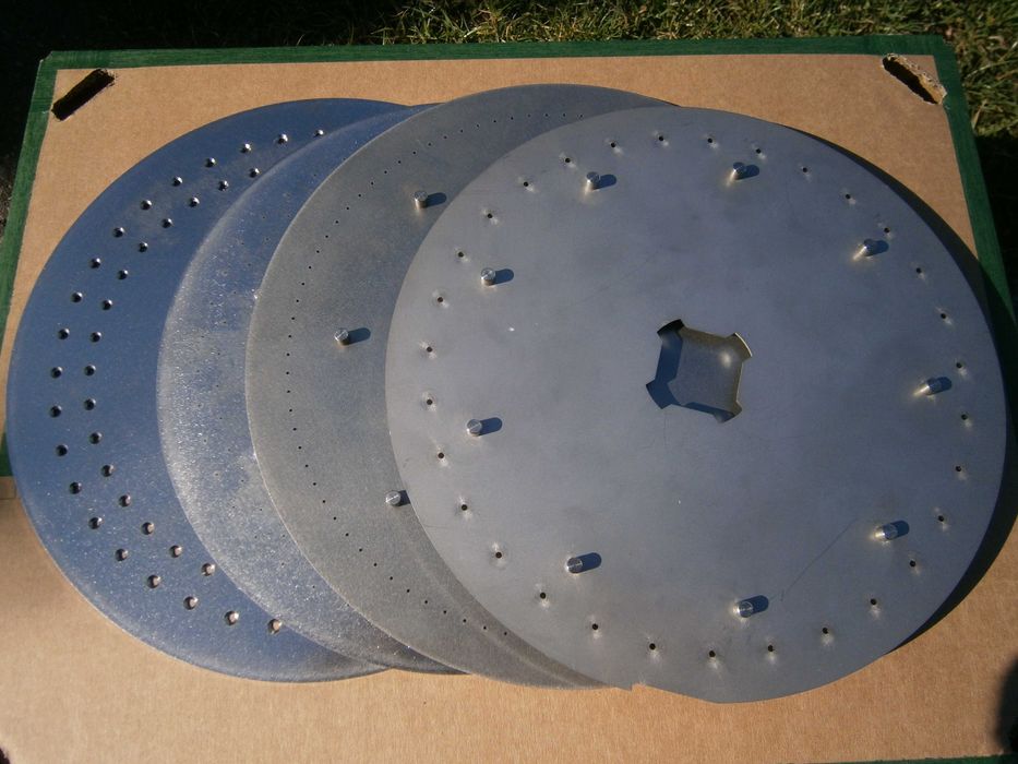 Tarcze wysiewające do rzepaku, kukurydzy, fasoli, buraka