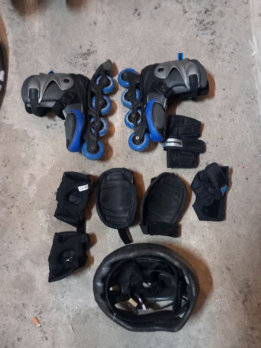 Patins em linha e acessório