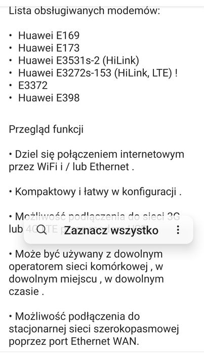 Router Wi-Fi na kartę Dovado.