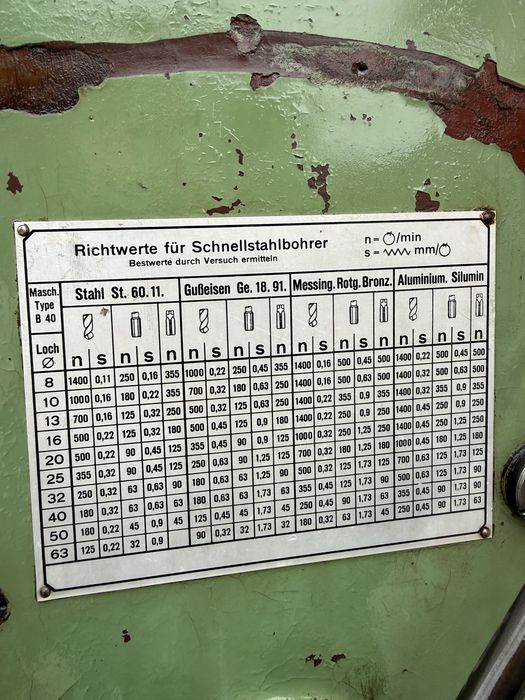 Wiertarka słupowa wmw BS 40 MK 5 stół krzyżowy