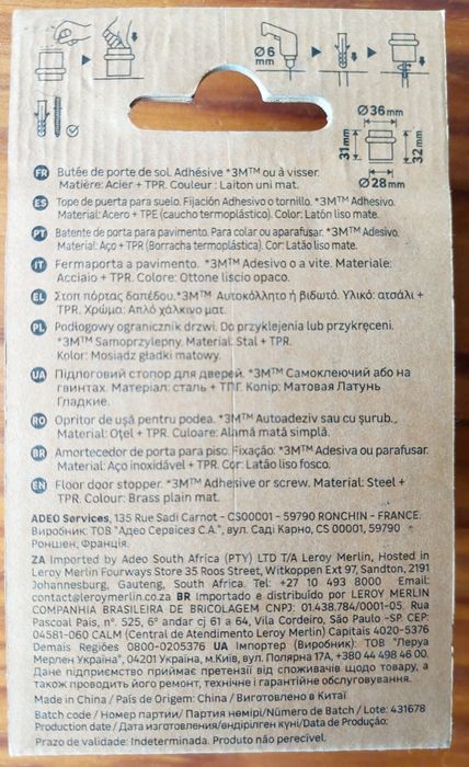 4 Batentes de Porta NOVOS